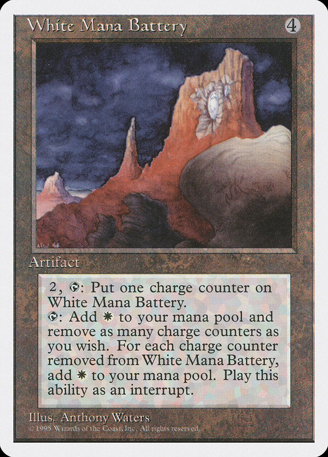 White Mana Battery [Fourth Edition] | The Gaming-Verse