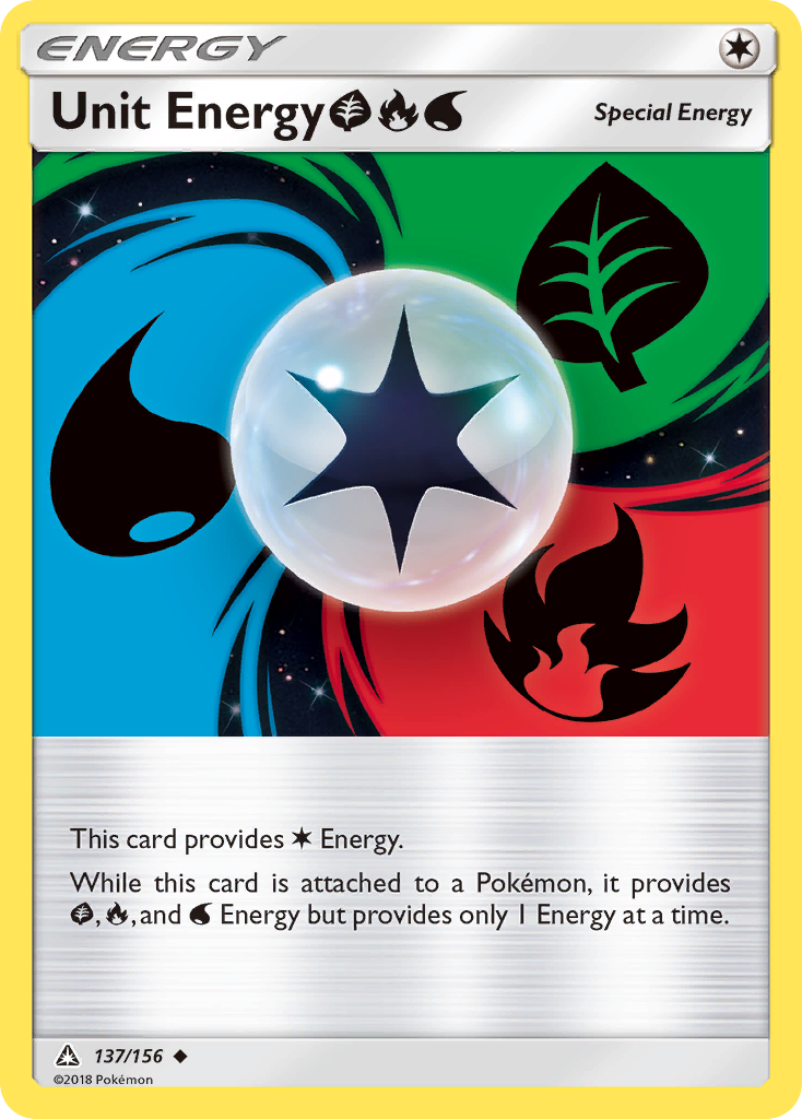 Unit Energy (137/156) (Grass, Fire, Water) [Sun & Moon: Ultra Prism] | The Gaming-Verse