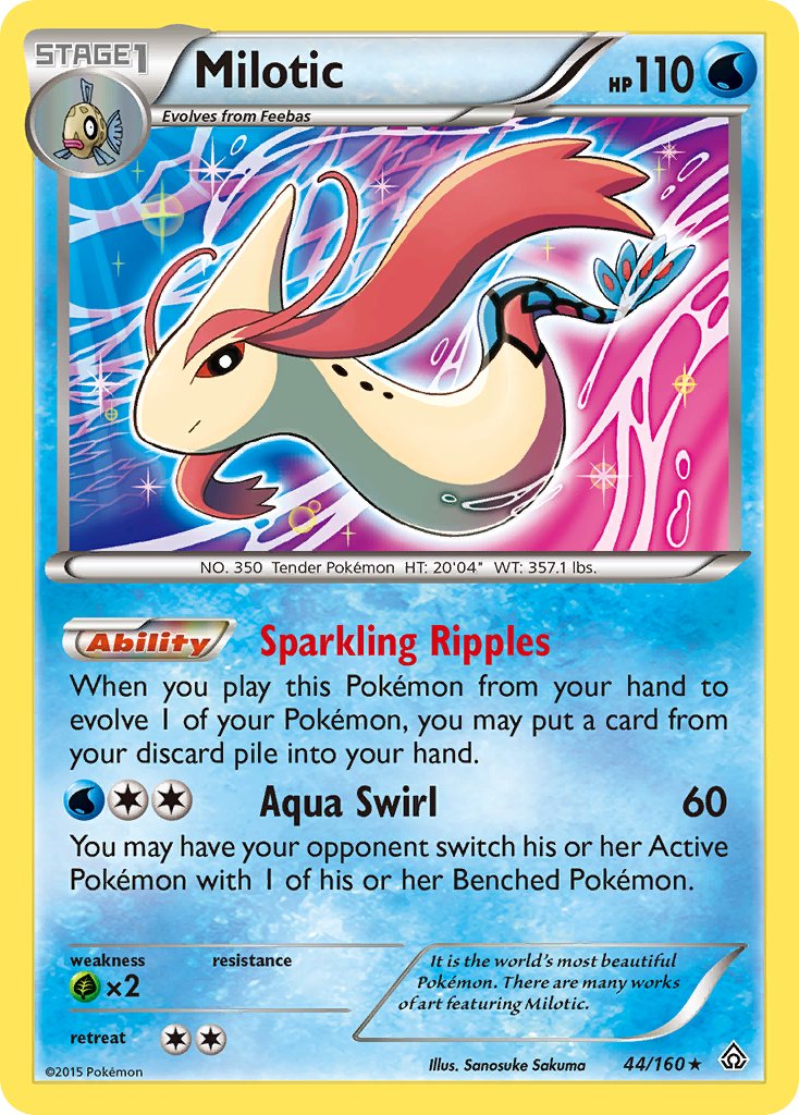 Milotic (44/160) (Theme Deck Exclusive) [XY: Primal Clash] | The Gaming-Verse