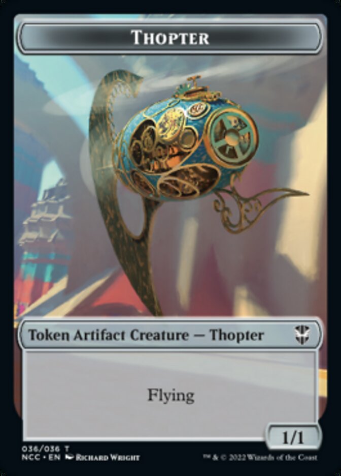 Thopter // Treasure (013) Double-sided Token [Streets of New Capenna Commander Tokens] | The Gaming-Verse