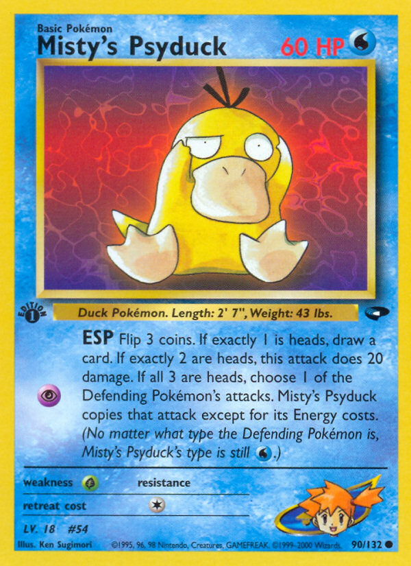 Misty's Psyduck (90/132) [Gym Challenge 1st Edition] | The Gaming-Verse