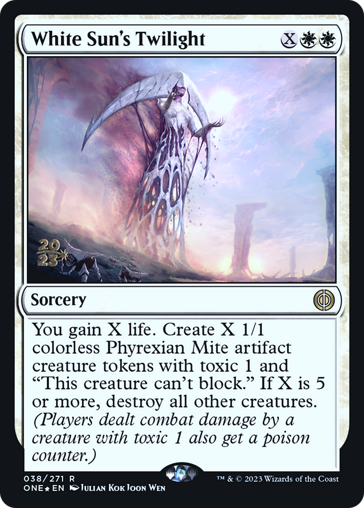 White Sun's Twilight [Phyrexia: All Will Be One Prerelease Promos] | The Gaming-Verse