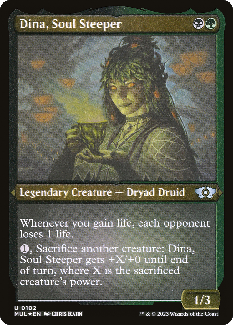 Dina, Soul Steeper (Foil Etched) [Multiverse Legends] | The Gaming-Verse