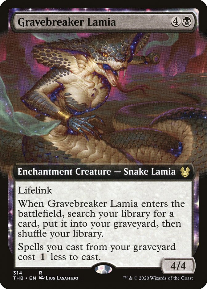 Gravebreaker Lamia (Extended Art) [Theros Beyond Death] | The Gaming-Verse