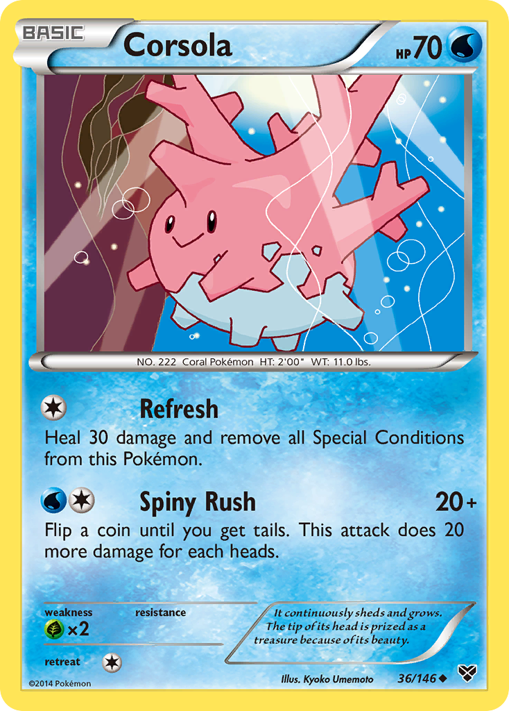 Corsola (36/146) [XY: Base Set] | The Gaming-Verse