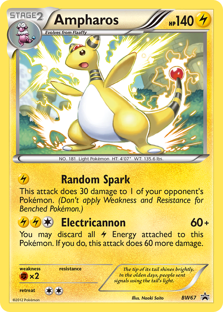 Ampharos (BW67) [Black & White: Black Star Promos] | The Gaming-Verse