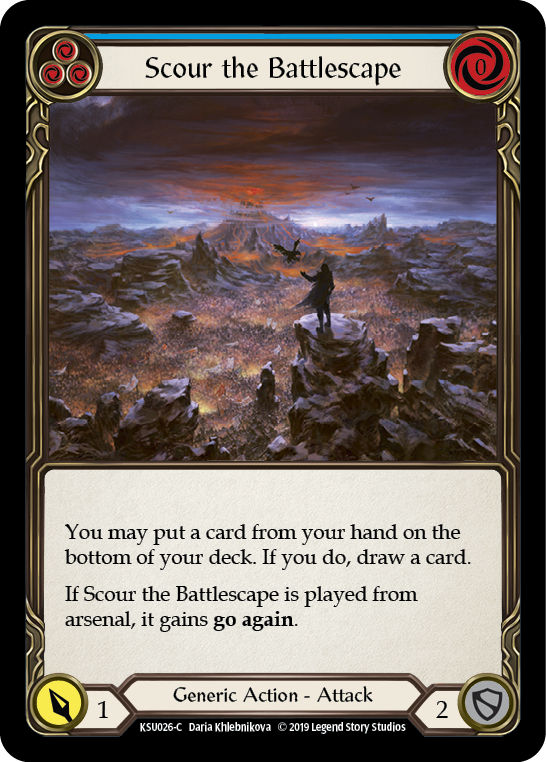 Scour the Battlescape (Blue) [KSU026-C] 1st Edition Normal | The Gaming-Verse