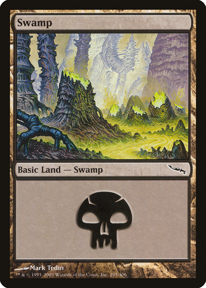 Swamp (#295) [Mirrodin] | The Gaming-Verse