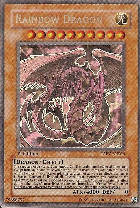 Rainbow Dragon [TAEV-EN006] Ghost Rare | The Gaming-Verse