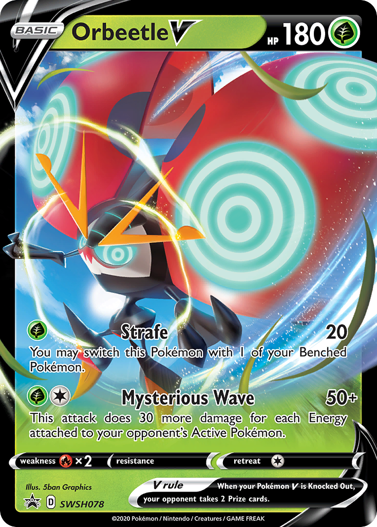 Orbeetle V (SWSH078) (Jumbo Card) [Sword & Shield: Black Star Promos] | The Gaming-Verse