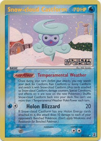 Snow-cloud Castform (29/113) (Stamped) [EX: Delta Species] | The Gaming-Verse