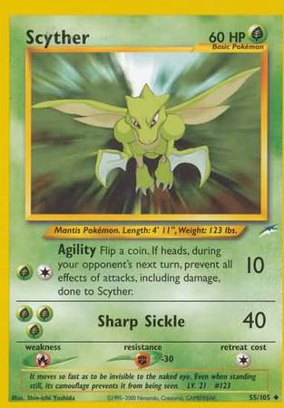 Scyther (55/105) [Neo Destiny Unlimited] | The Gaming-Verse