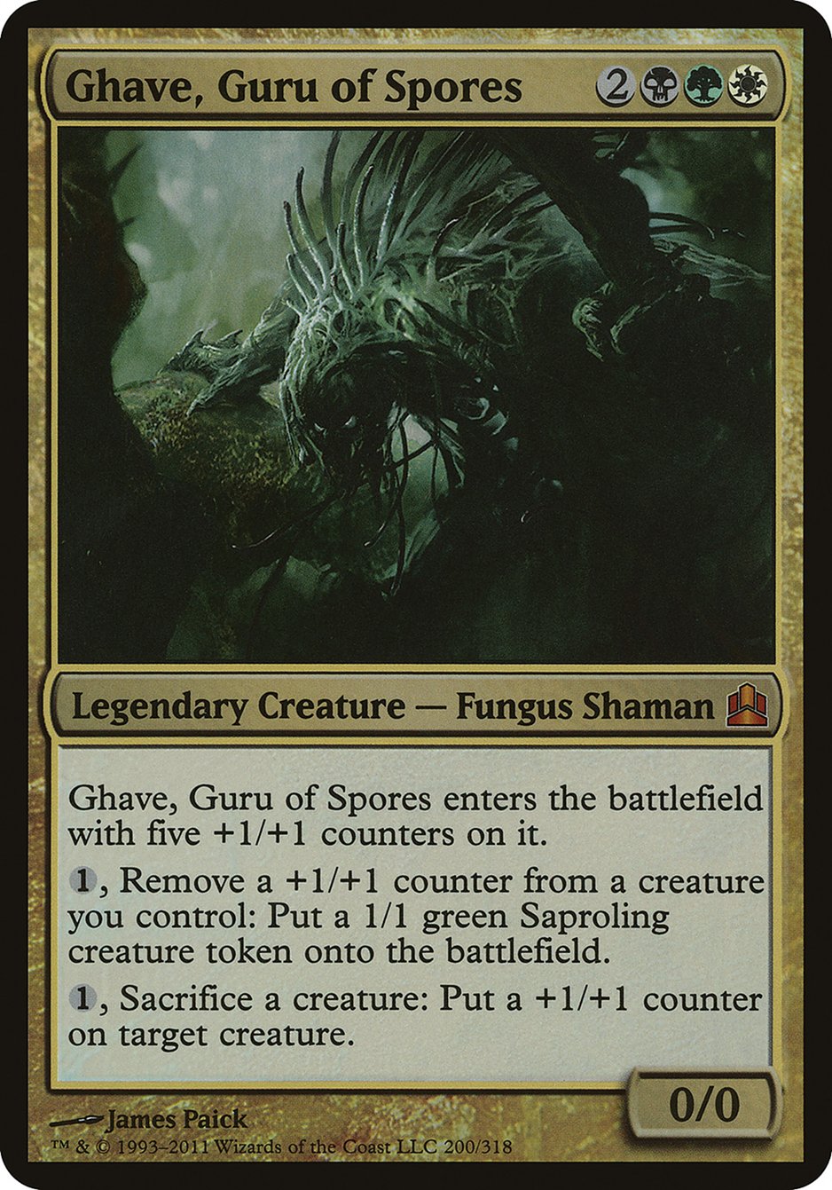 Ghave, Guru of Spores (Oversized) [Commander 2011 Oversized] | The Gaming-Verse