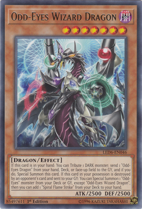 Odd-Eyes Wizard Dragon [LED6-EN046] Rare | The Gaming-Verse