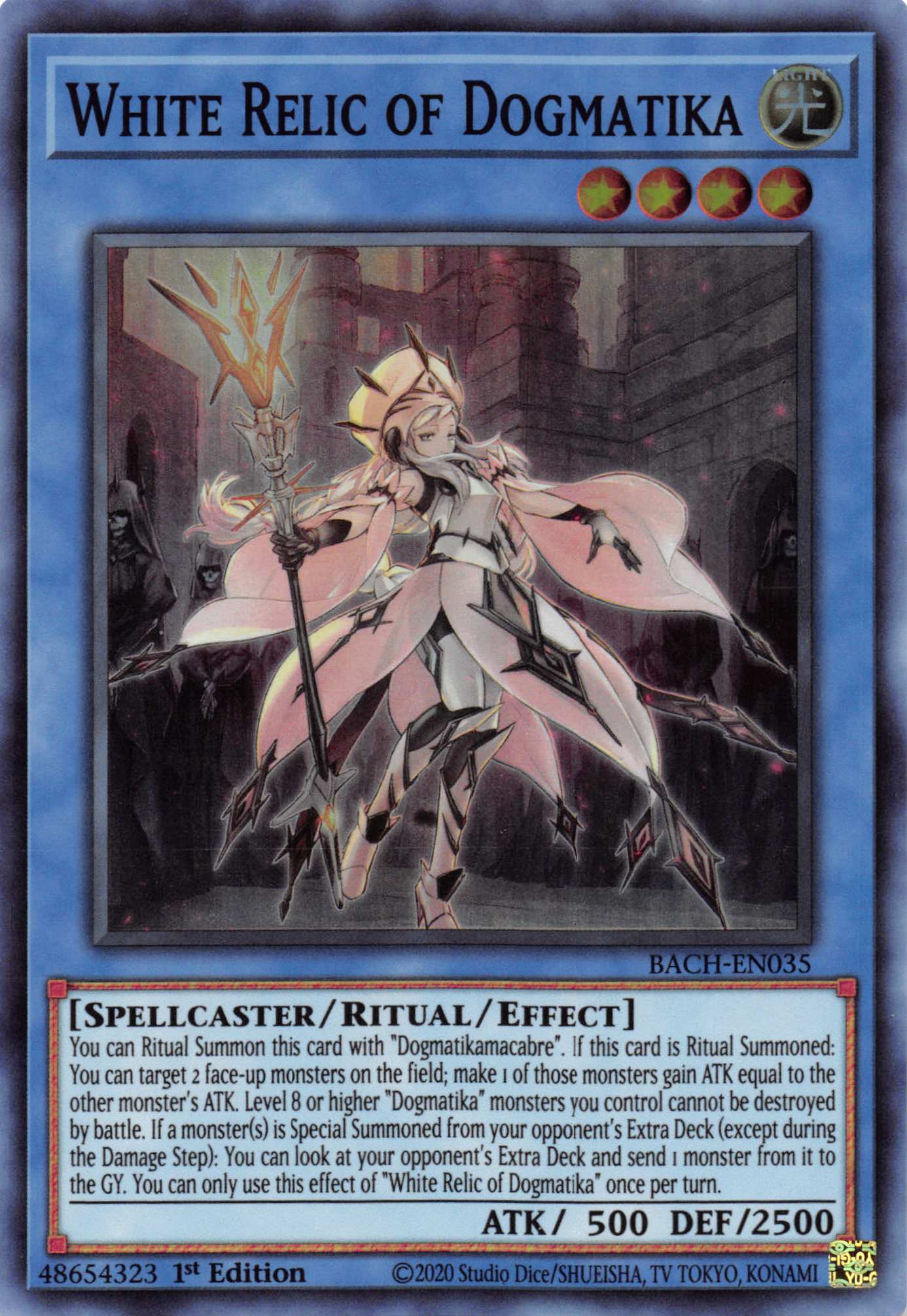 White Relic of Dogmatika [BACH-EN035] Super Rare | The Gaming-Verse