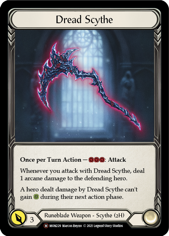 Dread Scythe (Rainbow Foil) [U-MON229-RF] Unlimited Rainbow Foil | The Gaming-Verse