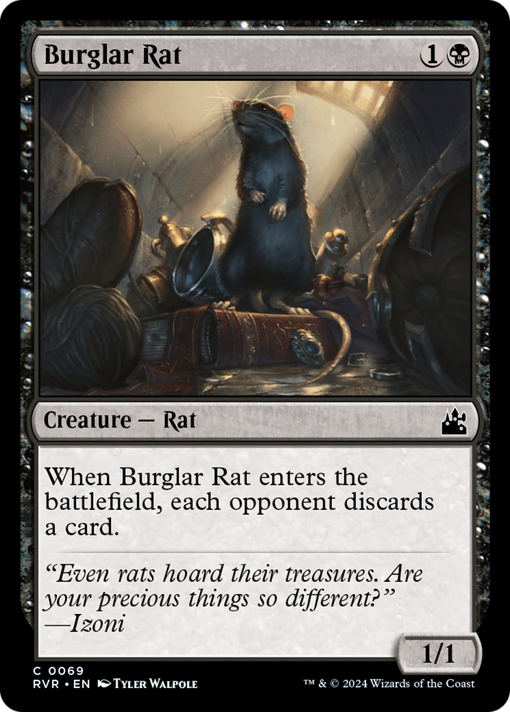 Burglar Rat [Ravnica Remastered] | The Gaming-Verse