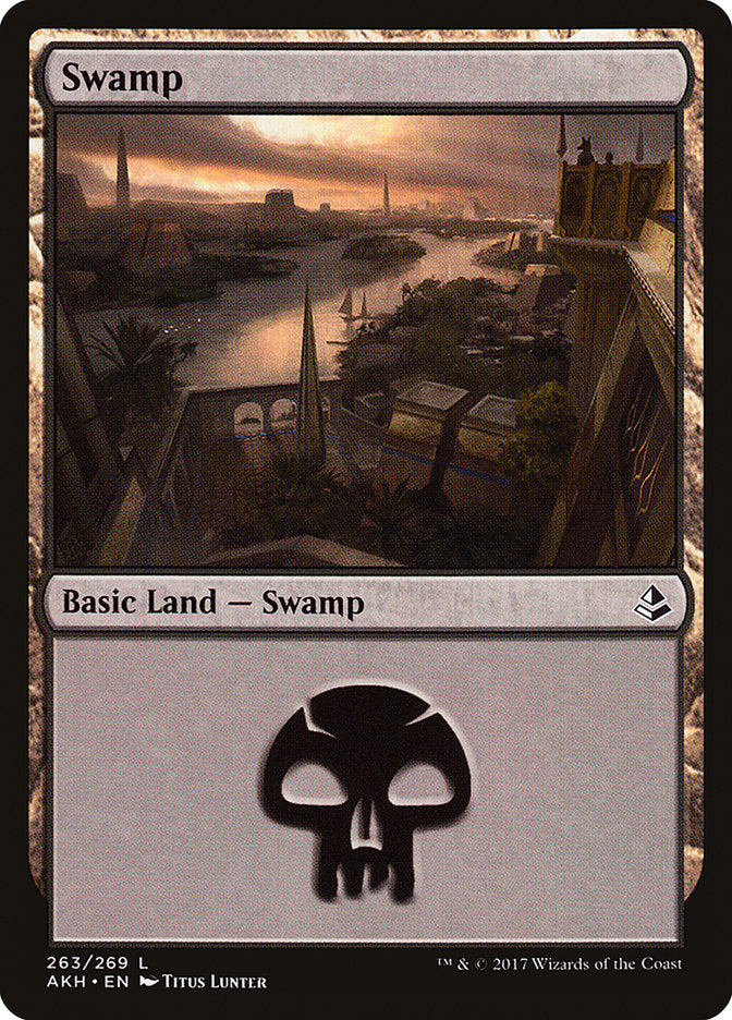 Swamp (#263) [Amonkhet] | The Gaming-Verse