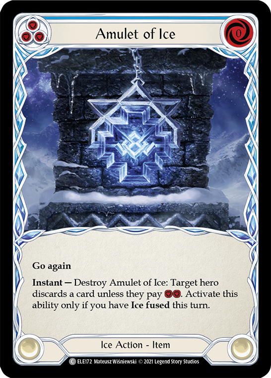 Amulet of Ice [ELE172] (Tales of Aria)  1st Edition Normal | The Gaming-Verse