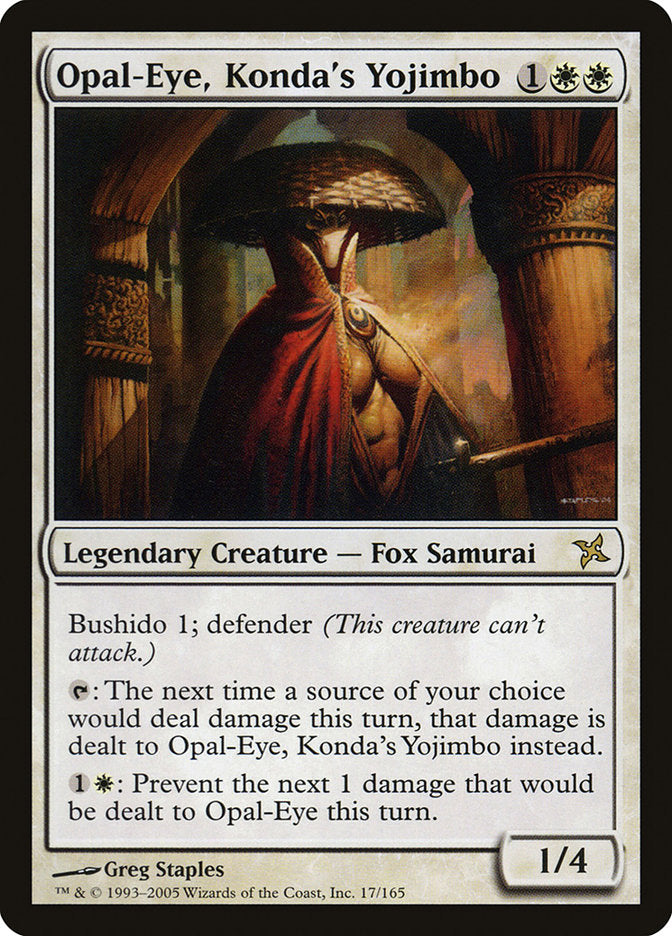 Opal-Eye, Konda's Yojimbo [Betrayers of Kamigawa] | The Gaming-Verse