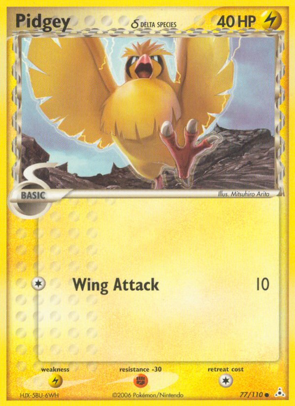 Pidgey (77/110) (Delta Species) [EX: Holon Phantoms] | The Gaming-Verse