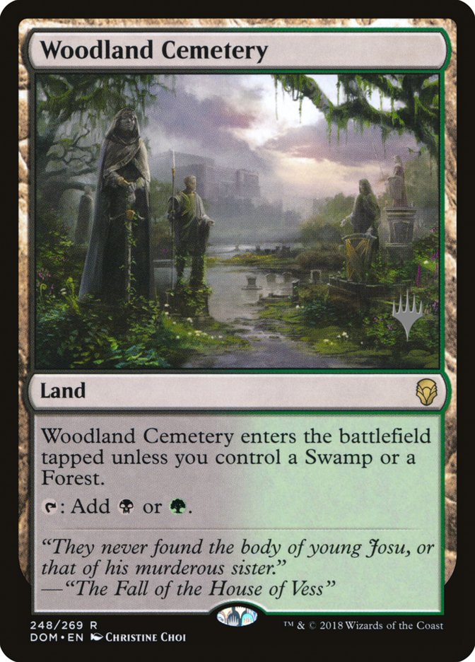 Woodland Cemetery (Promo Pack) [Dominaria Promos] | The Gaming-Verse