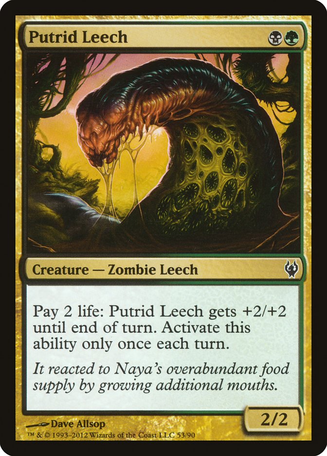 Putrid Leech [Duel Decks: Izzet vs. Golgari] | The Gaming-Verse