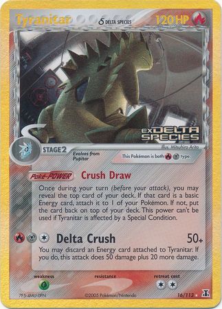 Tyranitar (16/113) (Delta Species) (Stamped) [EX: Delta Species] | The Gaming-Verse