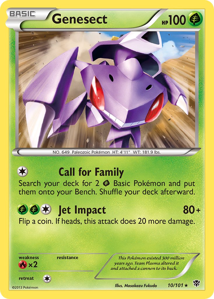 Genesect (10/101) (Theme Deck Exclusive) [Black & White: Plasma Blast] | The Gaming-Verse