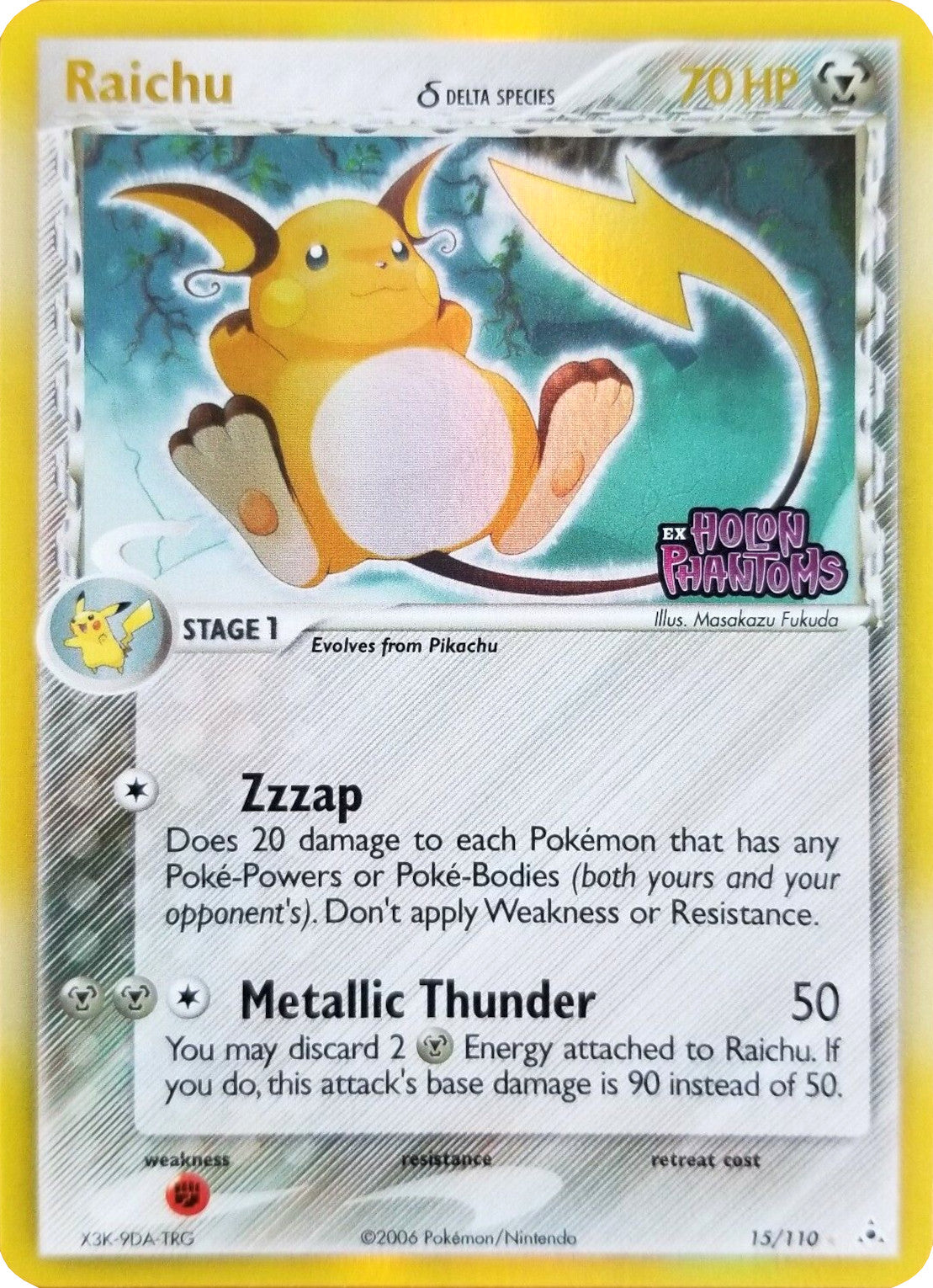 Raichu (15/110) (Delta Species) (Stamped) [EX: Holon Phantoms] | The Gaming-Verse