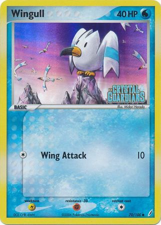 Wingull (70/100) (Stamped) [EX: Crystal Guardians] | The Gaming-Verse