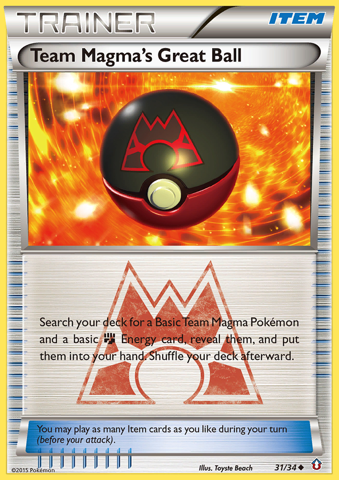 Team Magma's Great Ball (31/34) [XY: Double Crisis] | The Gaming-Verse