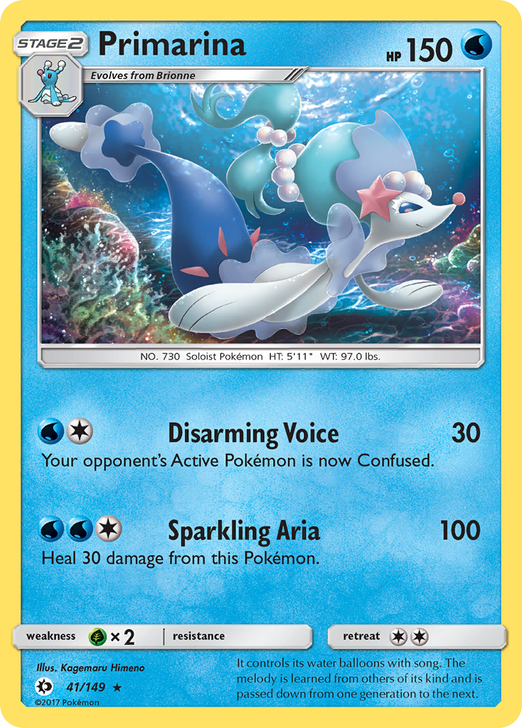 Primarina (41/149) [Sun & Moon: Base Set] | The Gaming-Verse