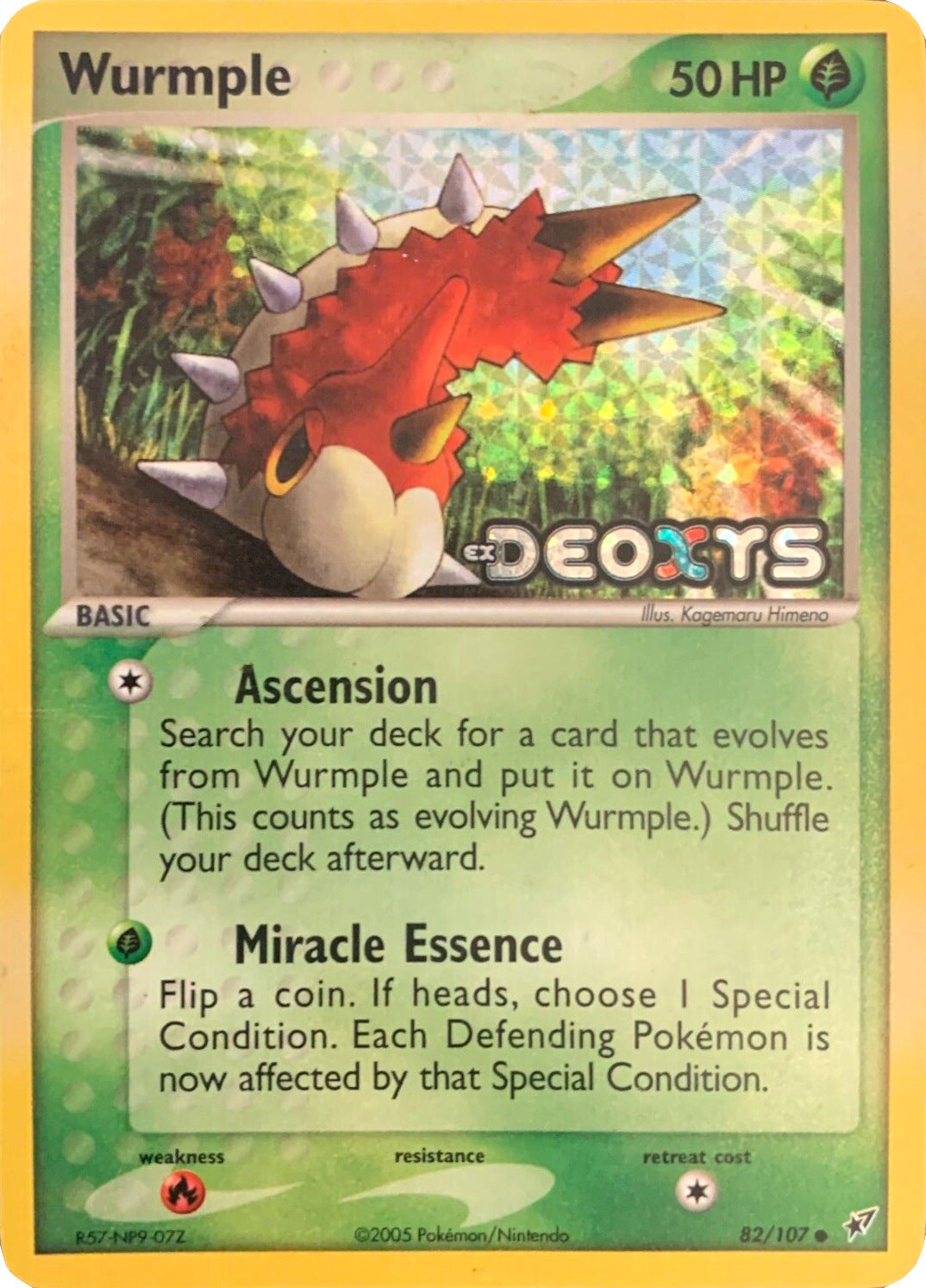 Wurmple (82/107) (Stamped) [EX: Deoxys] | The Gaming-Verse