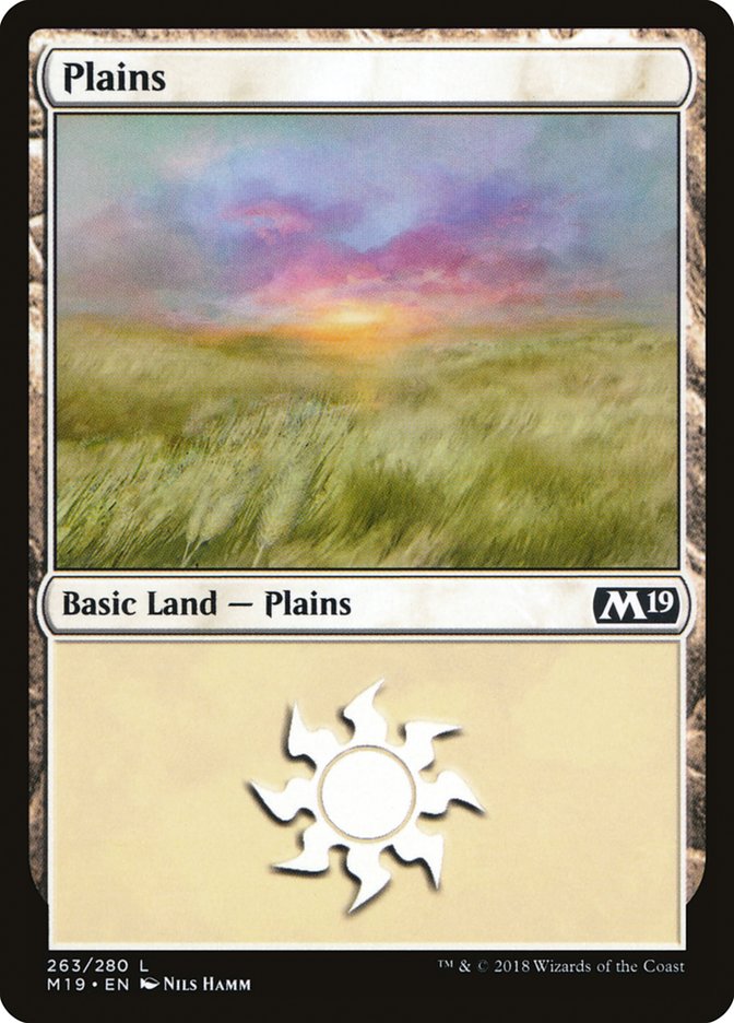 Plains (#263) [Core Set 2019] | The Gaming-Verse