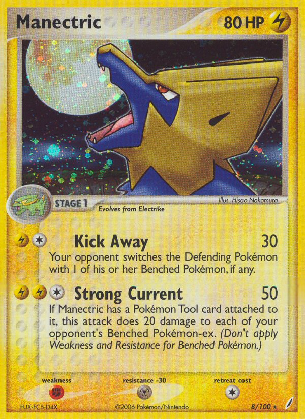 Manectric (8/100) [EX: Crystal Guardians] | The Gaming-Verse