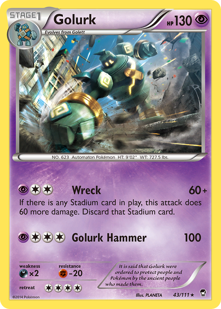 Golurk (43/111) [XY: Furious Fists] | The Gaming-Verse