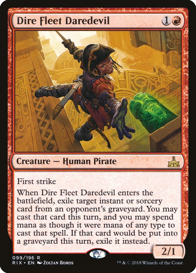 Dire Fleet Daredevil [Rivals of Ixalan] | The Gaming-Verse