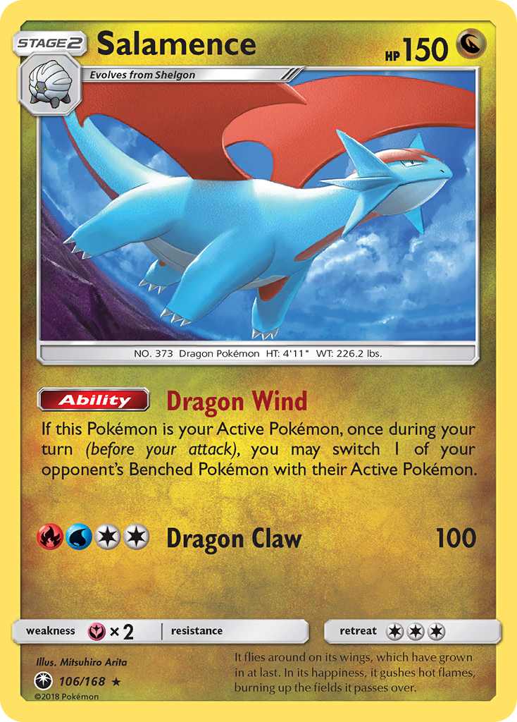 Salamence (106/168) [Sun & Moon: Celestial Storm] | The Gaming-Verse