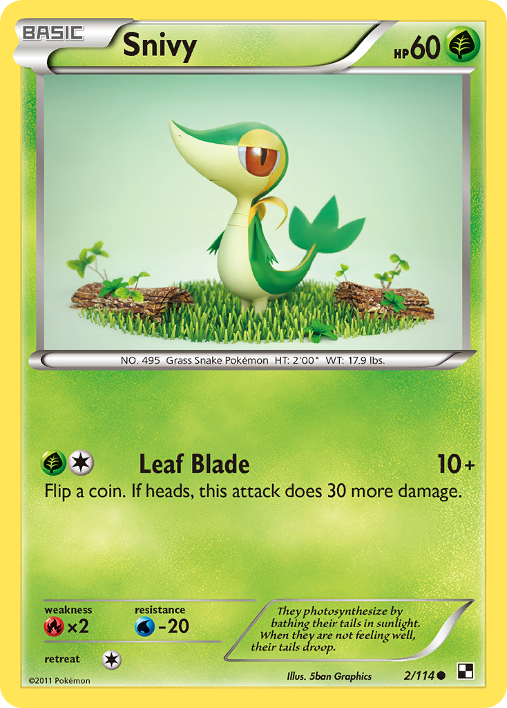 Snivy (2/114) [Black & White: Base Set] | The Gaming-Verse