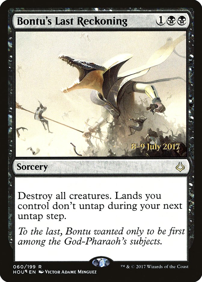 Bontu's Last Reckoning  (Prerelease) [Hour of Devastation Prerelease Promos] | The Gaming-Verse