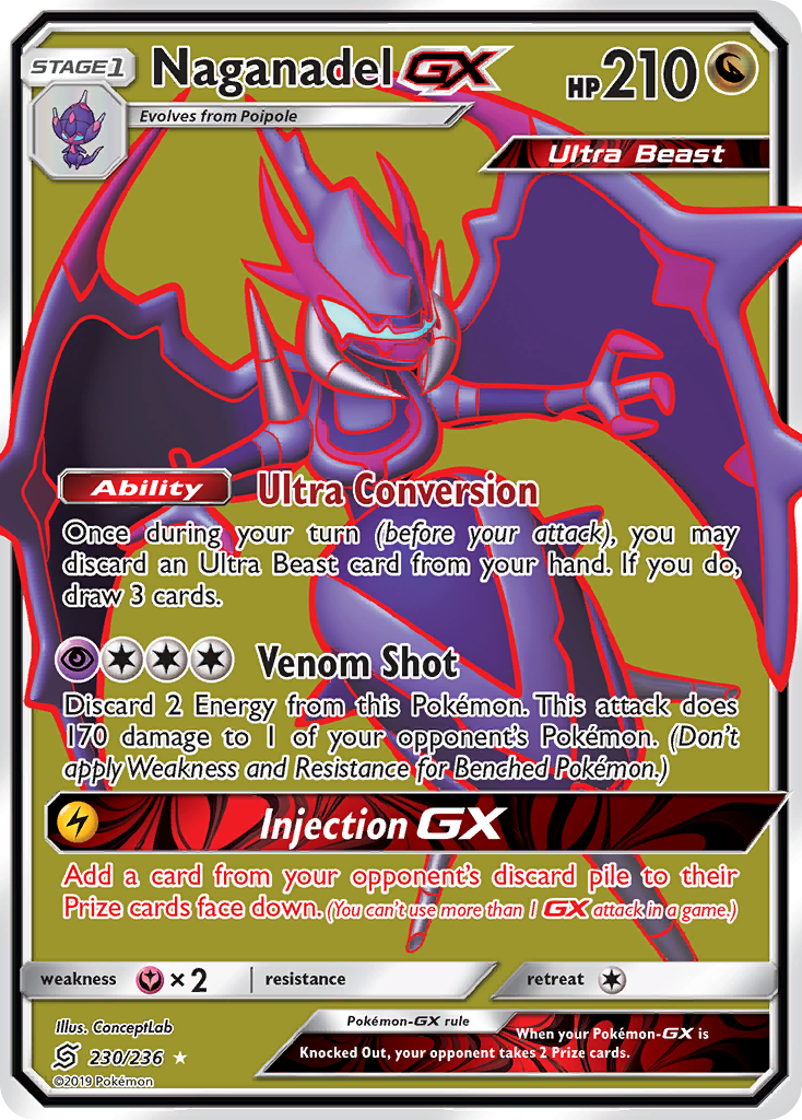 Naganadel GX (230/236) [Sun & Moon: Unified Minds] | The Gaming-Verse