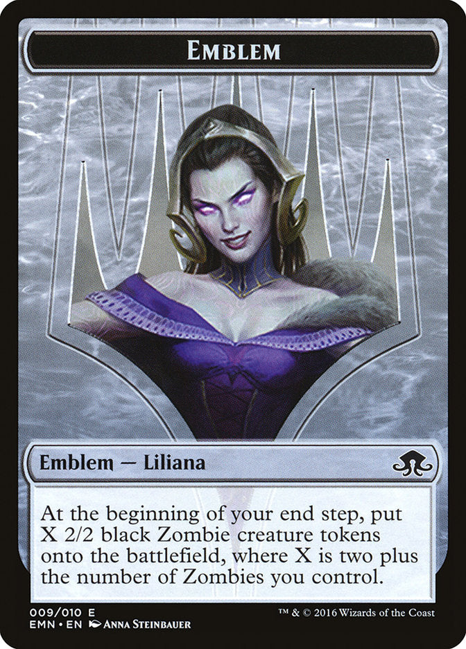 Liliana, the Last Hope Emblem [Eldritch Moon Tokens] | The Gaming-Verse