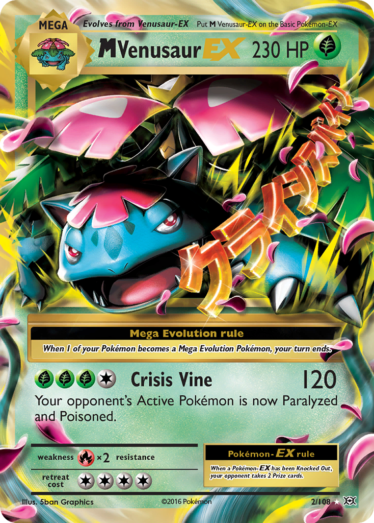 M Venusaur EX (2/108) [XY: Evolutions] | The Gaming-Verse