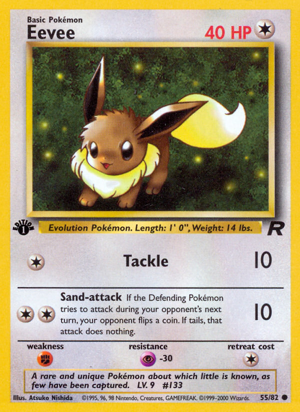 Eevee (55/82) [Team Rocket 1st Edition] | The Gaming-Verse