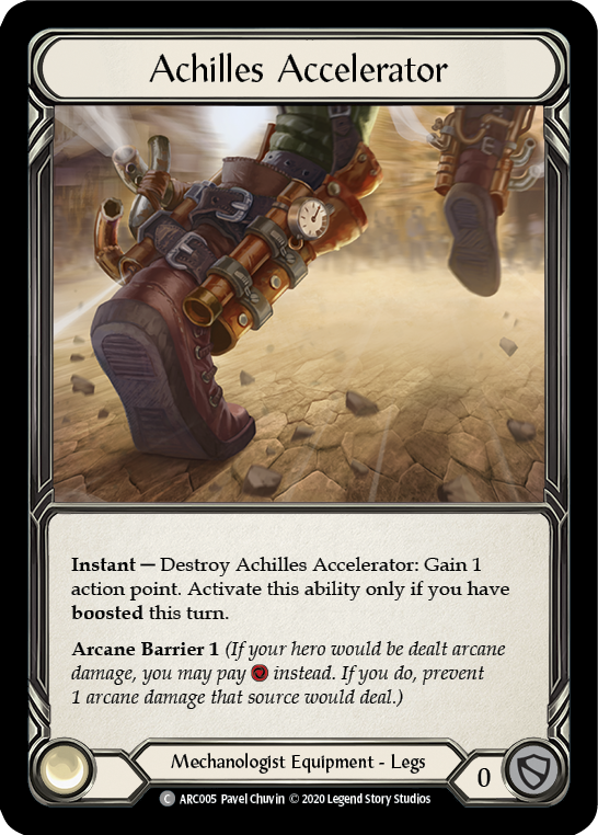 Achilles Accelerator [ARC005] Unlimited Rainbow Foil | The Gaming-Verse