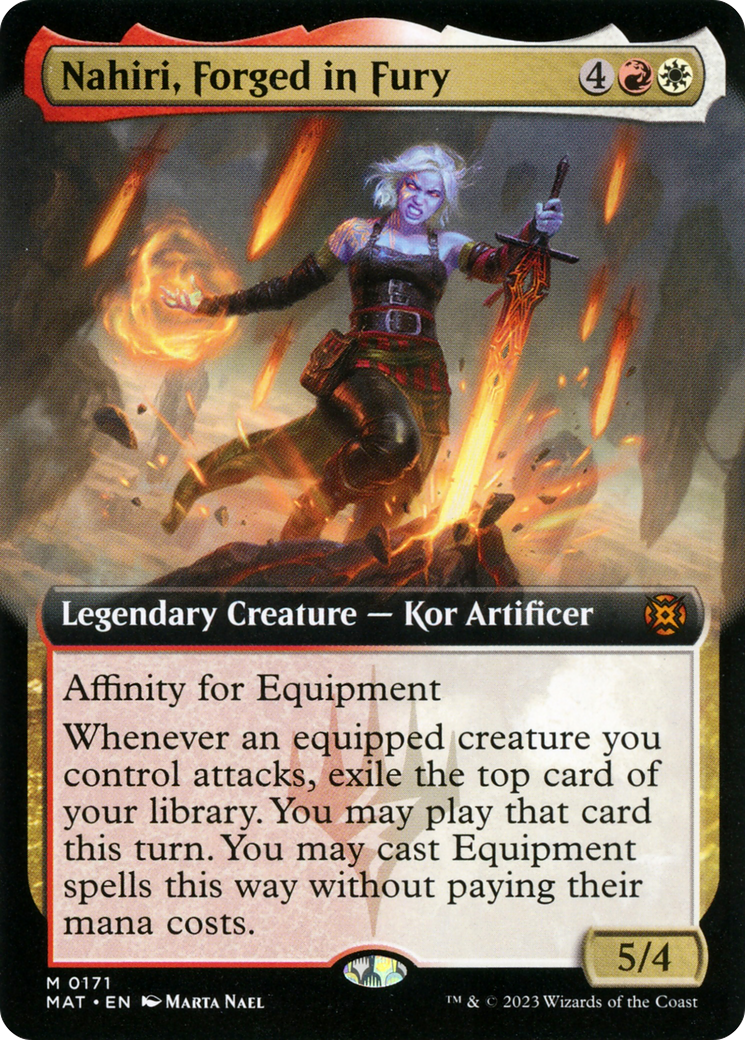 Nahiri, Forged in Fury (Extended Art) [March of the Machine: The Aftermath] | The Gaming-Verse