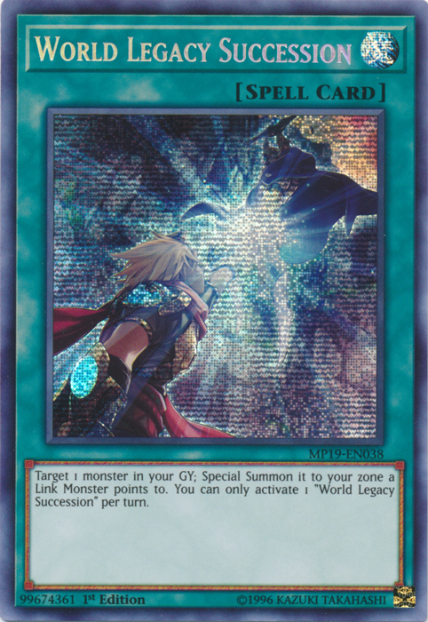 World Legacy Succession [MP19-EN038] Prismatic Secret Rare | The Gaming-Verse