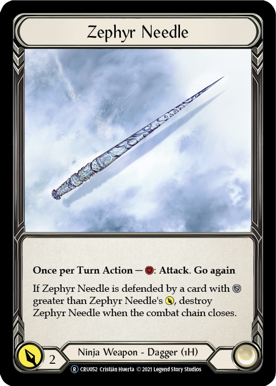 Zephyr Needle (Cold Foil) [CRU052-CF] | The Gaming-Verse