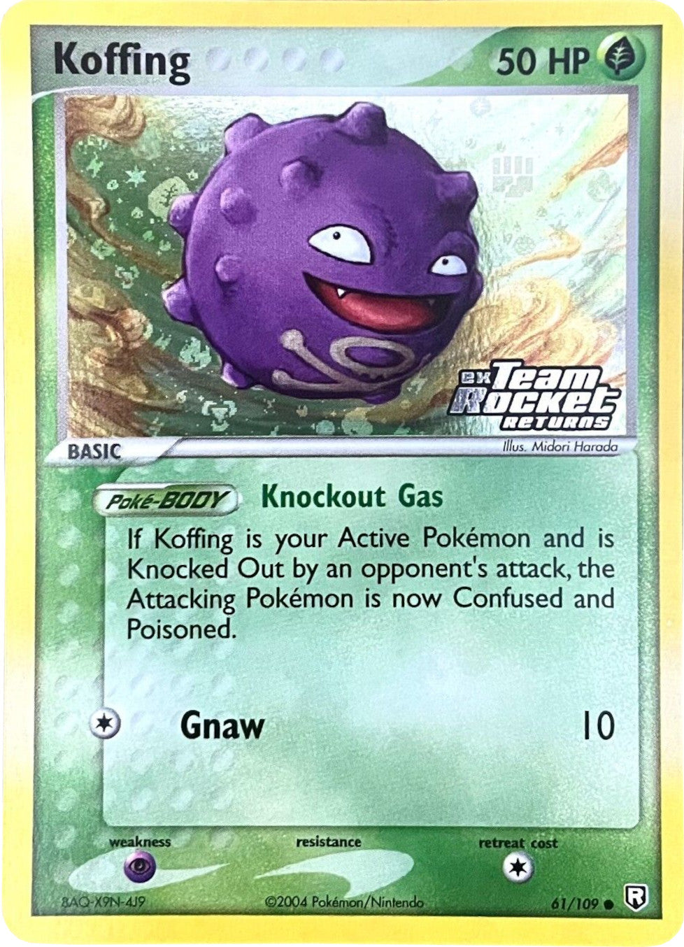 Koffing (61/109) (Stamped) [EX: Team Rocket Returns] | The Gaming-Verse